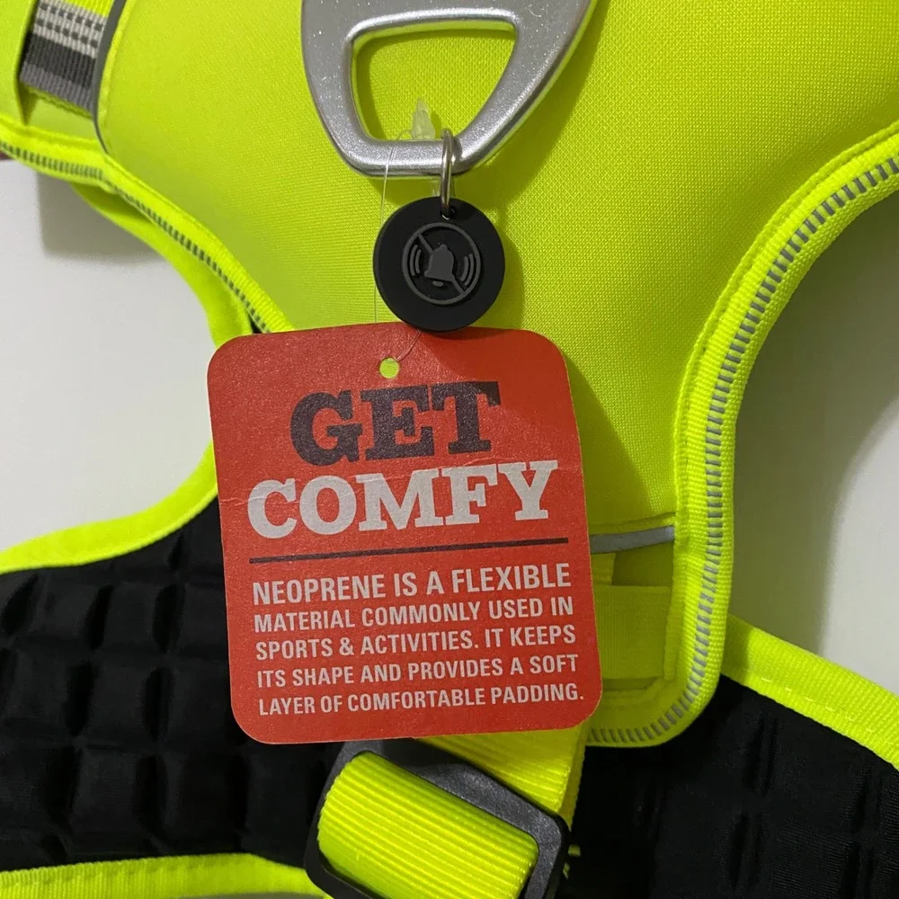 Arcadia Trail Neoprene Sport Dog Harness XL Neon Yellow Reflective 5307911